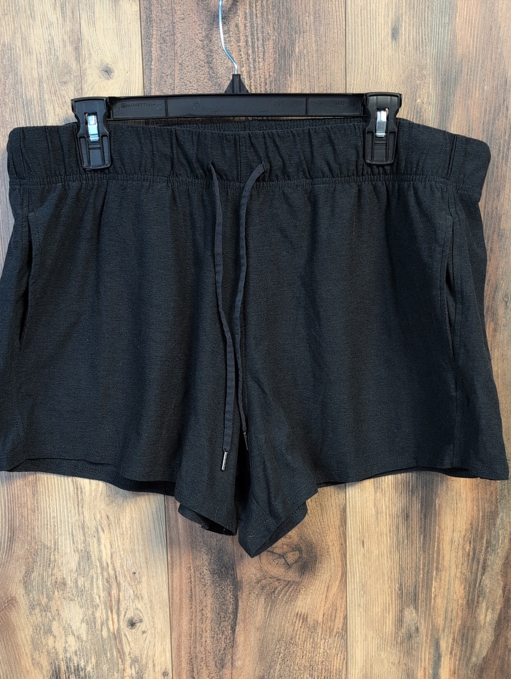 Athletic Works Black Women's Elastic Drawstring Athletic Lounge Shorts XL W435